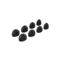 Loop Dream™ Foam-Silicone Ear Tips - Black (Mixed Sizes)